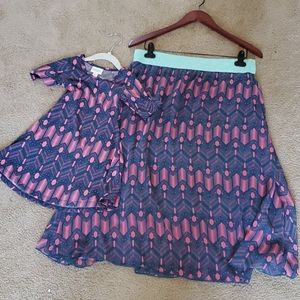 Lularoe Mommy & Me Set - L and 2